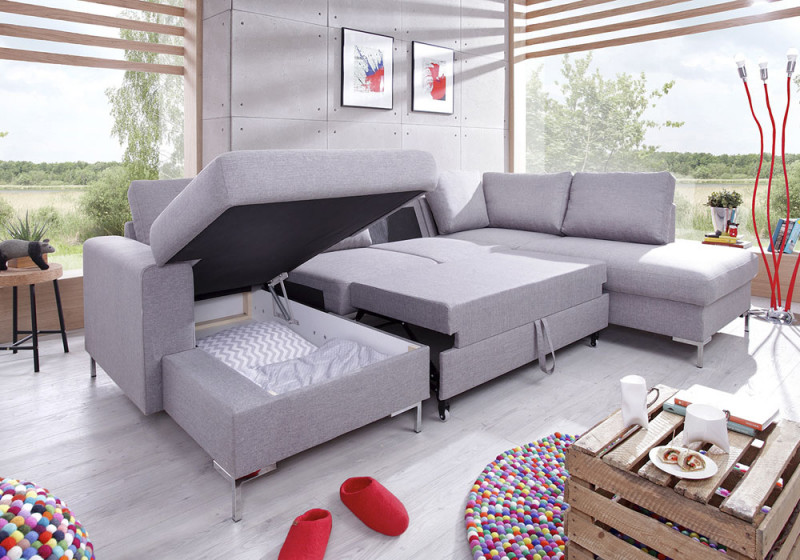 Lofty Lilly Corner Sofa Bed U Shape